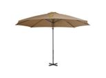 Vidaxl Ombrello Semaforo Con Palo In Alluminio 300 Cm Taupe