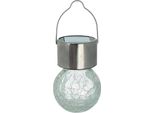 Palla Di Vetro Solare A Led In Acciaio Inox Di Kynast Garden In Look Vetro Rotto