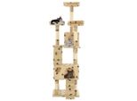 Vidaxl Tiragraffi Per Gatti Con Pali In Sisal 170 Cm Beige A Forma Di Zampa