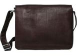 Harold's Pelle Borsa Da Ufficio Borsa A Tracolla Campo Messengerbag Brown Marrone Scuro