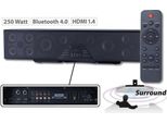 Auvisio Soundbar 3D A 6 Canali Con Audio Surround 5.1 Bluetooth 4.0, Hdmi, 250 Watt, Barra Di Altoparlanti