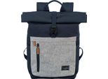 Travelite Zaino Per Il Tempo Libero Zaino Con Scomparto Per Laptop Basic Rollup Backpack 35L Marine / Grey Blu Grigio