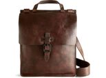 Harold's Pelle Borsa Da Ufficio Borsa A Tracolla Aberdeen Messengerbag Upend Brown Marrone Scuro