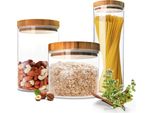 Set Di 3 Barattoli Con Coperchio Contenitore Di Stoccaggio Barattolo Di Stoccaggio Barattolo Di Stoccaggio Barattoli Di Stoccaggio