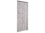 Vidaxl Tenda Zanzariera Marrone E Beige 100X220 Cm In Ciniglia