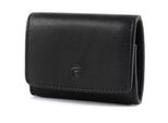 Esquire Pelle Portafoglio Scatola Viennese Logo 10 Wiener Wallet Black Nero