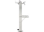 Vidaxl Colonna D'acqua Da Giardino In Acciaio Inox Quadrata 95 Cm