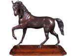 Casa Padrino Figura In Bronzo Con Base In Legno Bronzo / Marrone 42 X 17 X H. 40 Cm - Figura Decorativa