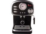 Sirge Cremilda Macchina Per Caffè Espresso Tradizionale, Portafiltro, Termometro Con Display Informativo, Montalatte, Italia Pompa 15 Bar - 1000W - 3 Filtri [Cialde + Caffè Macinato (1 Tazza E 2 Tazze)]