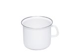 Pentola Riess Con Bordo Cromato Ø16Cm 2L Smalto Bianco