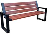 Casa Padrino Panchina Da Giardino Marrone Scuro / Nero 150 X 40 X H. 90 Cm - Panchina Castello Panchina Parco Panchina