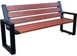 Casa Padrino Panca Da Giardino Marrone Scuro / Nero 180 X 40 X H. 90 Cm - Panca Da Parco Castello Panchina