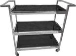 Casa Padrino Carrello Di Servizio Argento / Nero 93 X 40 X H. 79 Cm - Carrello Hotel Ristorante Catering