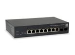 Levelone GEP-1051 - Switch - Smart - 8 X 10/100/1000 (Poe+) + 2 X Gigabit Sfp - Desktop, Montabile Su Rack - Poe+ (70