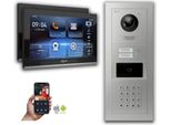 Videocitofono Ip Goliath: 10 Pollici 2 Case Famiglia, Rfid, Codice Numerico, Argento : 10 Pollici In Nero : Scatola Da Incasso : 4 Connessioni Poe Via:: 4 Poe Selezione Monitor: 10 Pollici In Nero Scatola Di Montaggio Campanello: Scatola Da Incasso