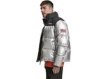 Bunda Mr. Tee Nasa Giacca Puffer Bicolore Grigio Freddo - S