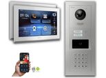 Videocitofono Ip Goliath: 10 Pollici 2 Case Familiari, Rfid, Codice Numerico, Argento : Scatola Da Incasso : 10 Pollici In Bianco : 4 Connessioni Poe Via:: 4 Poe Selezione Monitor: 10 Pollici In Bianco Scatola Di Montaggio Campanello: Scatola Da Incasso