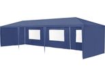 [Padiglione 900X300X255Cm Tenda Da Giardino Tenda Per Feste Padiglione Da Giardino Tenda Per Birra Tendone Blu Scuro