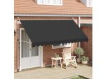 Vidaxl Tenda A Scomparsa Manuale 400 Cm Antracite