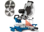 Sega Per Tagli Trasversali Scheppach HM140L Sega Per Tagli Obliqui Con Laser E Led | Altezza Di Taglio 105 Mm | Larghezza Di Taglio 330 Mm | 230V 2000W | Incl. Seconda Lama