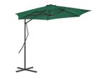 Vidaxl Ombrellone Con Palo In Acciaio 300 Cm Verde