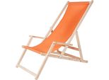 Sdraio Con Braccioli Arancione Sedia Da Spiaggia Da Campeggio In Legno Pieghevole Seduta Pieghevole Balcone