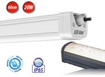 60Cm Led 20W A Prova Di Umidità Bianco Neutro IP65 Impermeabile 2000 Lm Apparecchio Diffusore Per Uso Esterno E Interno, Garage, Cantina, Officina E Molto Altro.
