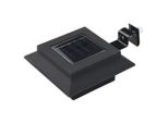 Vidaxl Luci Solari Da Esterno 6 Pezzi Led Quadrati 12 Cm Nero
