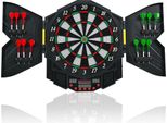 Costway Lavagna Elettronica Per Freccette, Macchina Per Freccette A Led Con Protezione Antipolvere, Lavagna Per Freccette Per Professionisti E Principianti, 27 Giochi Con 216 Varianti, Incluse 12 Freccette E Punte Di Ricambio