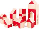 Hape Blocchi Di Legno Per Costruzioni Giocattolo Rosso 30 Pezzi Sostenibili