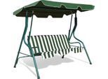 Costway Altalena Hollywood A 3 Posti Con Tettuccio Parasole Fino A 210 Kg Verde