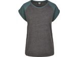 Urban Classics Donna - Raglan Top A Contrasto Antracite - Xs
