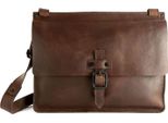 Harold's Pelle Borsa Da Ufficio Borsa A Tracolla Aberdeen Messengerbag Brown Marrone Scuro