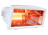 Brubaker Riscaldatore Radiante A Infrarossi IP54 Riscaldatore Per Patio Riscaldatore Radiante 1300 Watt Elettrico Bianco