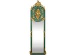 Casa Padrino Specchio Da Parete Barocco Madonna Verde/Oro 55 X H. 175 Cm - Solido E Pesante - Specchio In Stile Antico