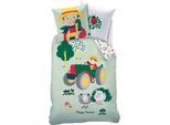 Biancheria Da Letto Per Trattore Happy Farmer 135 X 200 Cm 80 X 80 Cm