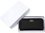 Lacoste Portafoglio L.12.12 Concept L Zip Wallet L Black Nero