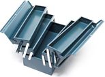 Cassetta Porta Attrezzi Wiltec 420X200X200 Mm In Acciaio Con 5 Scomparti, Resistente Cassetta Porta Attrezzi Con Maniglia, Cassetta Porta Attrezzi