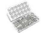 Set Di Anelli Di Tenuta In Alluminio Wiltec 450 Pezzi, Set Di Anelli Di Tenuta In Scatola Di Plastica Trasparente, Assortimento Di O-Ring In Varie Misure