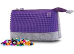 Pixie Crew - Valigia Grande Grigio / Viola