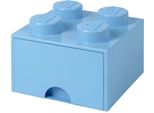 Lego® Scatola Portaoggetti 4 Con Cassetto - Azzurro