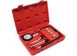 Misuratore Di Compressione Wiltec 0-20 Bar Per Motori A Benzina Di Auto/Camion Tester Di Compressione Set Di 9 Pezzi In Valigetta Di Plastica Tester Di Compressione Dispositivo Di Misurazione