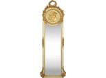 Casa Padrino Specchio Barocco Crema/Oro 55 X H. 175 Cm - Solido E Pesante - Specchio Da Parete In Stile Antico
