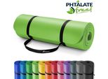Tresko Tappetino Yoga Tappetino Fitness Tappetino Ginnastica Pilates 185X60X1,5 Cm Verde Chiaro