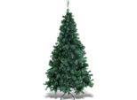 Costway Albero Di Natale Artificiale Da 210 Cm, Albero Di Natale Con Supporto In Metallo, Albero Di Natale Con Aghi In Pvc, Albero Di Natale Artificiale Ideale Per Casa, Ufficio, Negozi E Hotel, Verde