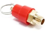 Ricambio Wiltec Per Compressore Per Aerografo AS186 / AS189 / AS196 / AS196A - Valvola Di Sicurezza - Valvola Di Ricambio Con Filettatura 9,51 Mm (⅛″), Accessorio Per Aerografo