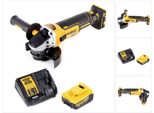 Smerigliatrice Angolare A Batteria Dewalt Dcg 405 M1 18V 125Mm Senza Spazzole + 1X Batteria 4.0Ah + Caricabatterie