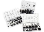 Set Di Anelli Di Sicurezza Wiltec 900 Pezzi, 1,5-32 Mm, Assortimento Di Anelli Di Sicurezza In Scatola Di Plastica Trasparente, Clip E Anelli Interni Anelli Esterni
