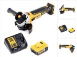 Smerigliatrice Angolare A Batteria Dewalt Dcg 405 P1 18V 125Mm Brushless + 1X Batteria Ricaricabile 5.0Ah + Caricabatterie