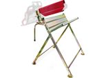 Cavallo Da Sega Wiltec Zincato Pieghevole, 88X71X96 Cm, Con Supporto Per Motosega E Guida Forzata, Cavalletto Da Legno Per Legna Da Ardere, Fino A 120 Kg